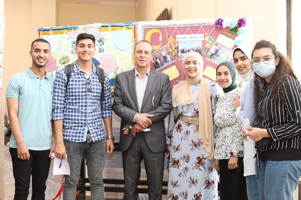 رئيس جامعة الدلتا التكنولوجية يفتتح المعرض الفنى فى نسخته الثانية