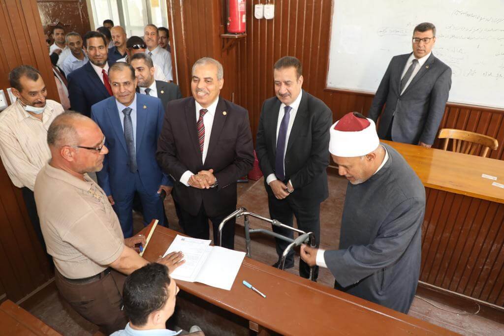 محافظ المنوفية و رئيس جامعة الأزهر يتفقدا لجان الإمتحانات ويفتتحا قاعة مؤتمرات الإمام الأكبر 