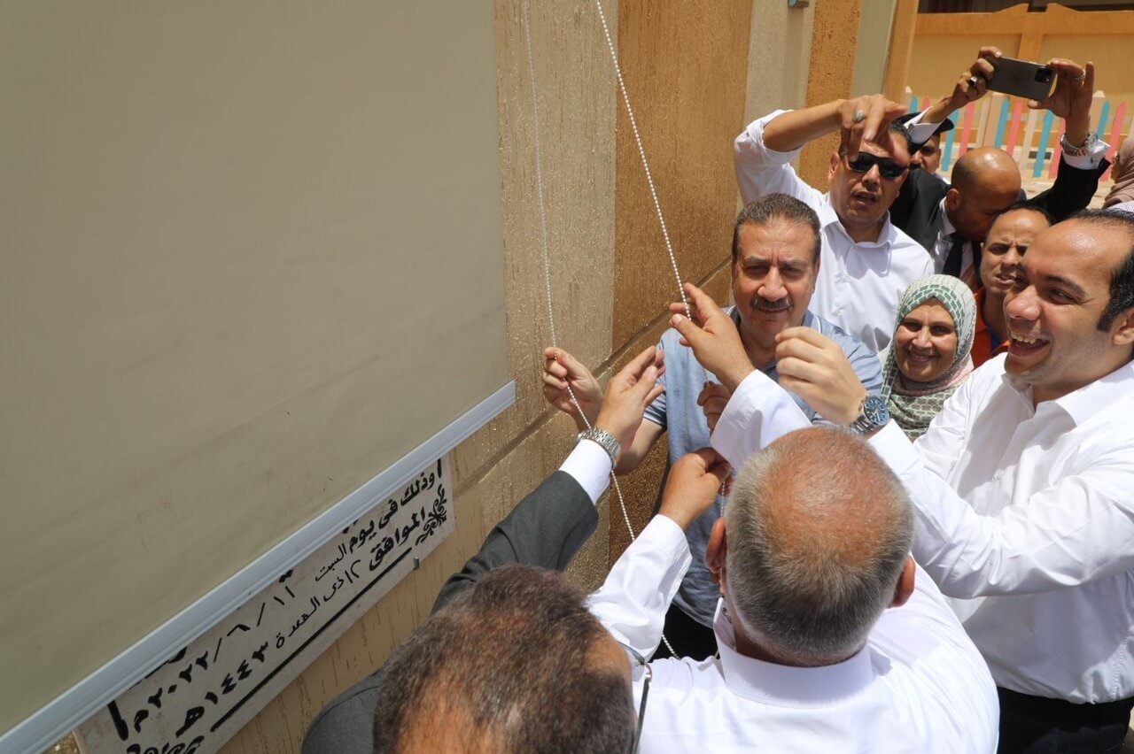 محافظ المنوفية يفتتح مدرستى تلوانة الإبتدائية والإعدادية بالباجور