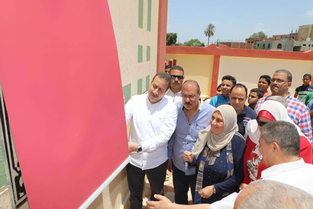 محافظ المنوفية يفتتح مدارس الشهيد إسلام عبد العزيز بالأخماس وحلمى وهيدى بكفر داود والشهيد أحمد خضر بالسادات