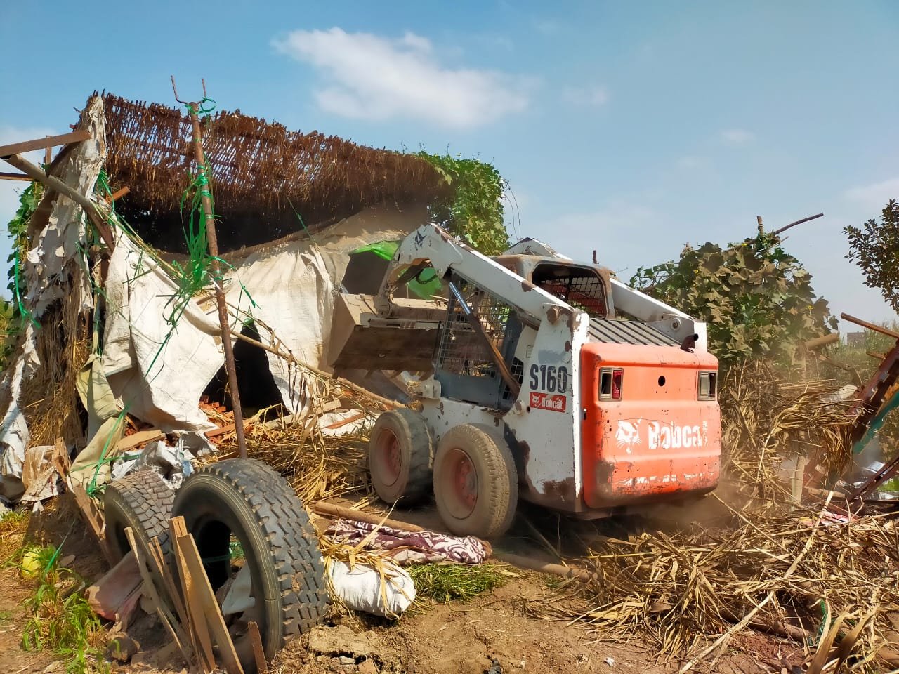 إزالة 197 حالة تعدي على أملاك الدولة والأراضى الزراعية بالمنوفية