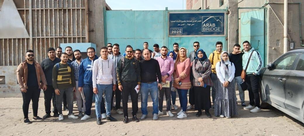 زيارات علمية ميدانية لطلاب جامعة الدلتا التكنولوجية بالمنطقة الصناعية بقويسنا