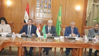 محافظ المنوفية يشهد اجتماع مجلس جامعة المنوفية 