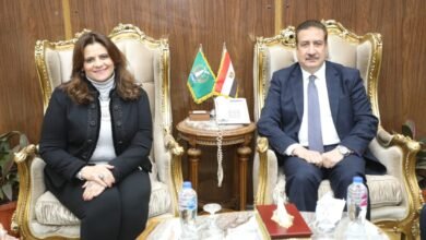 محافظ المنوفية يستقبل وزيرة الهجرة على هامش تنفيذ المبادرة الرئاسية "مراكب النجاة"