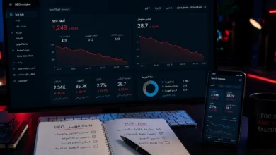 تحليلات السيو مع انخفاض في ترتيب جوجل وأخطاء SEO