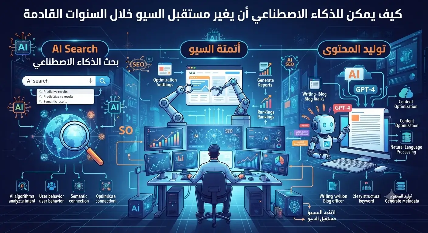 كيف يمكن للذكاء الاصطناعي أن يغير مستقبل السيو خلال السنوات القادمة
