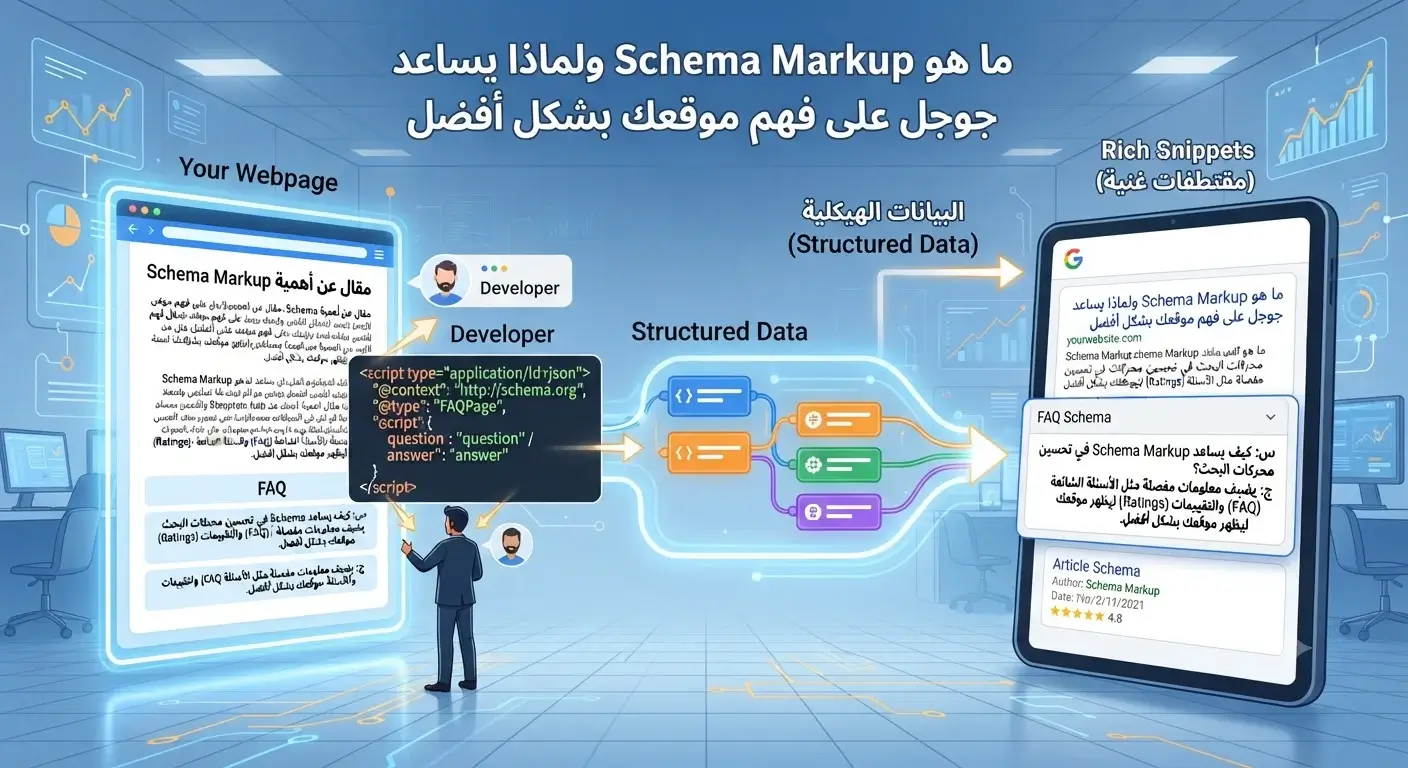 ما هو Schema Markup ولماذا يساعد جوجل على فهم موقعك بشكل أفضل؟