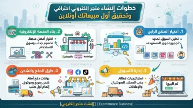 خطوات إنشاء متجر إلكتروني احترافي وتحقيق أول مبيعاتك أونلاين