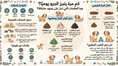 كم مرة يتبرز الجرو يوميًا؟ وما العلامات التي تدل على وجود مشكلة؟