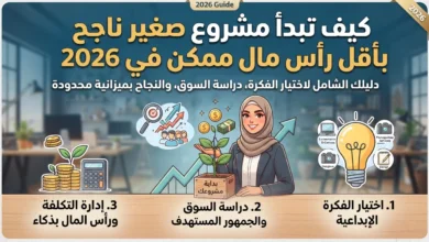 كيف تبدأ مشروع صغير ناجح بأقل رأس مال ممكن في 2026