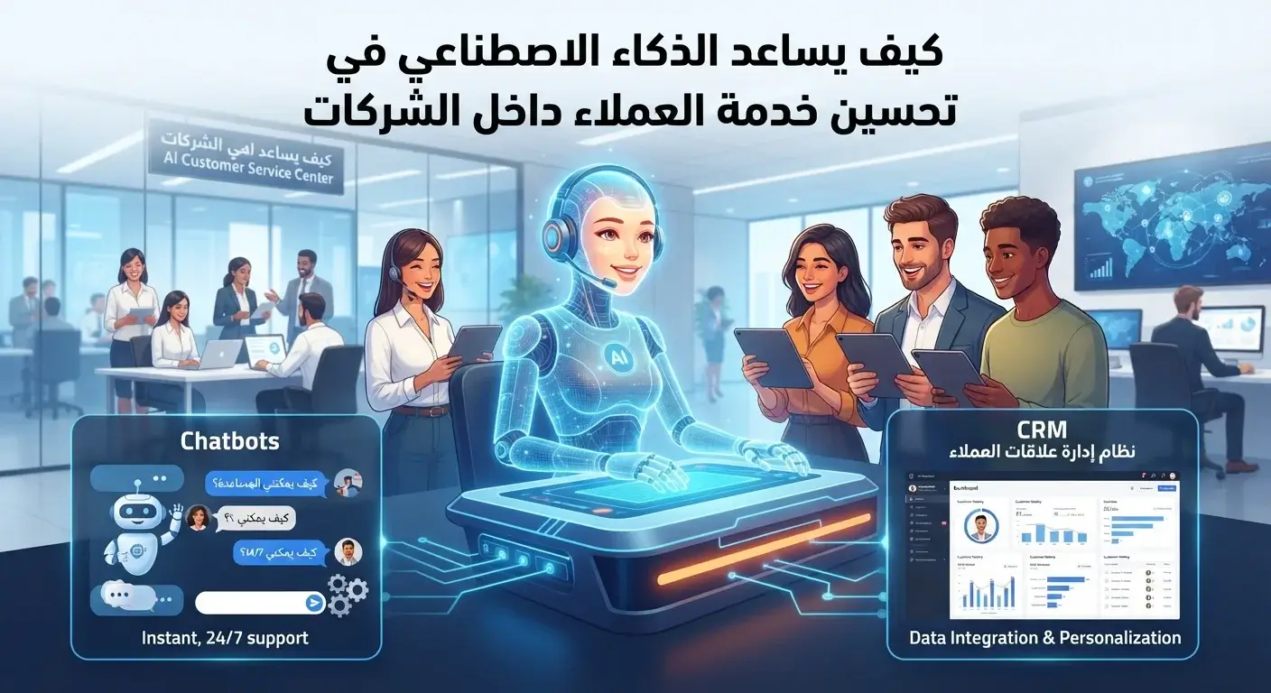 كيف يساعد الذكاء الاصطناعي في تحسين خدمة العملاء داخل الشركات؟