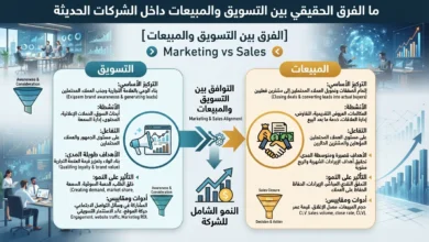 ما الفرق الحقيقي بين التسويق والمبيعات داخل الشركات الحديثة؟