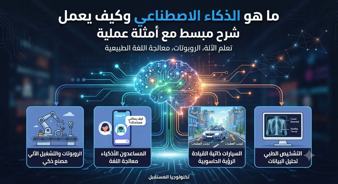 ما هو الذكاء الاصطناعي وكيف يعمل بطريقة بسيطة يفهمها الجميع