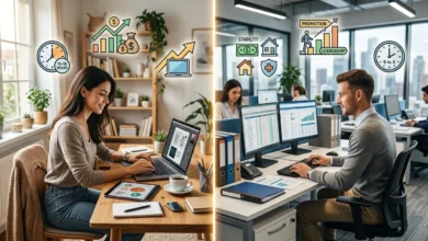 العمل الحر أم الوظيفة التقليدية أيهما أفضل لبناء مستقبلك المهني؟