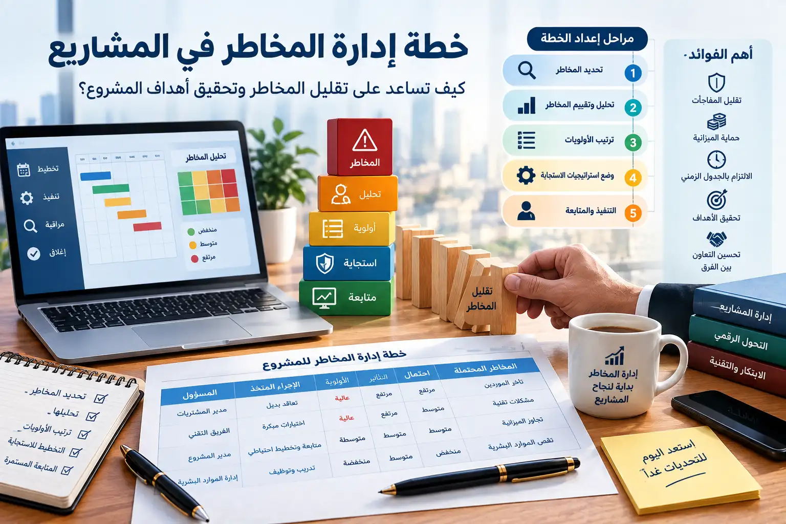 خطة إدارة المخاطر في المشاريع