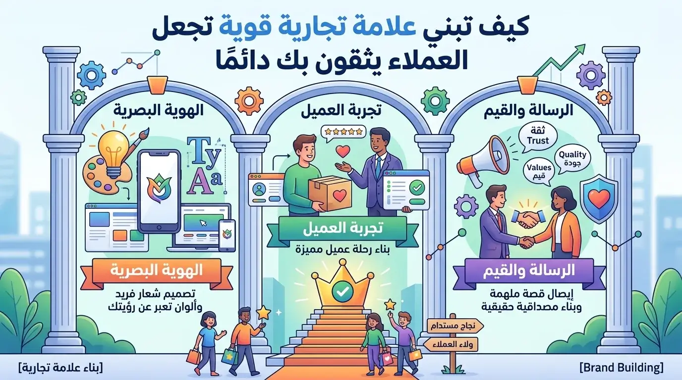 كيف تبني علامة تجارية قوية تجعل العملاء يثقون بك دائمًا؟