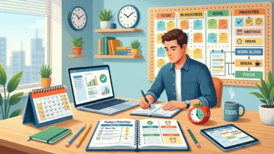 كيف تنظم وقتك بذكاء وتنجز مهامك اليومية بدون ضغط مستمر